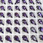 Dongzhou стразы в форме капли в цапах Purple Velvet 10х6 мм